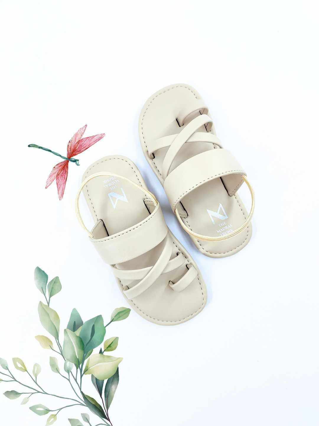 THE MADRAS TRUNK One Toe Flats