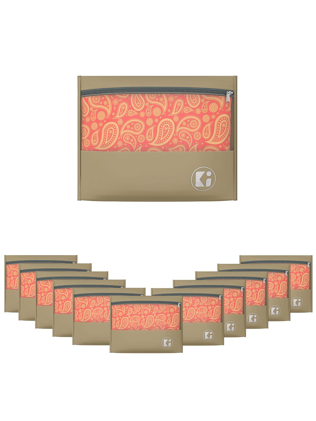 Kuber Industries Brown 12 Pieces Separator Organisers