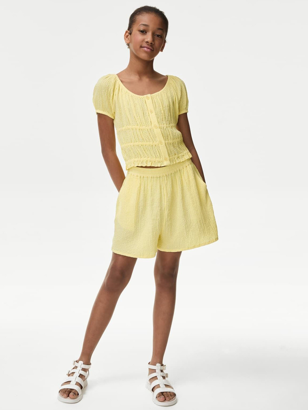 Marks & Spencer Net Peplum Top