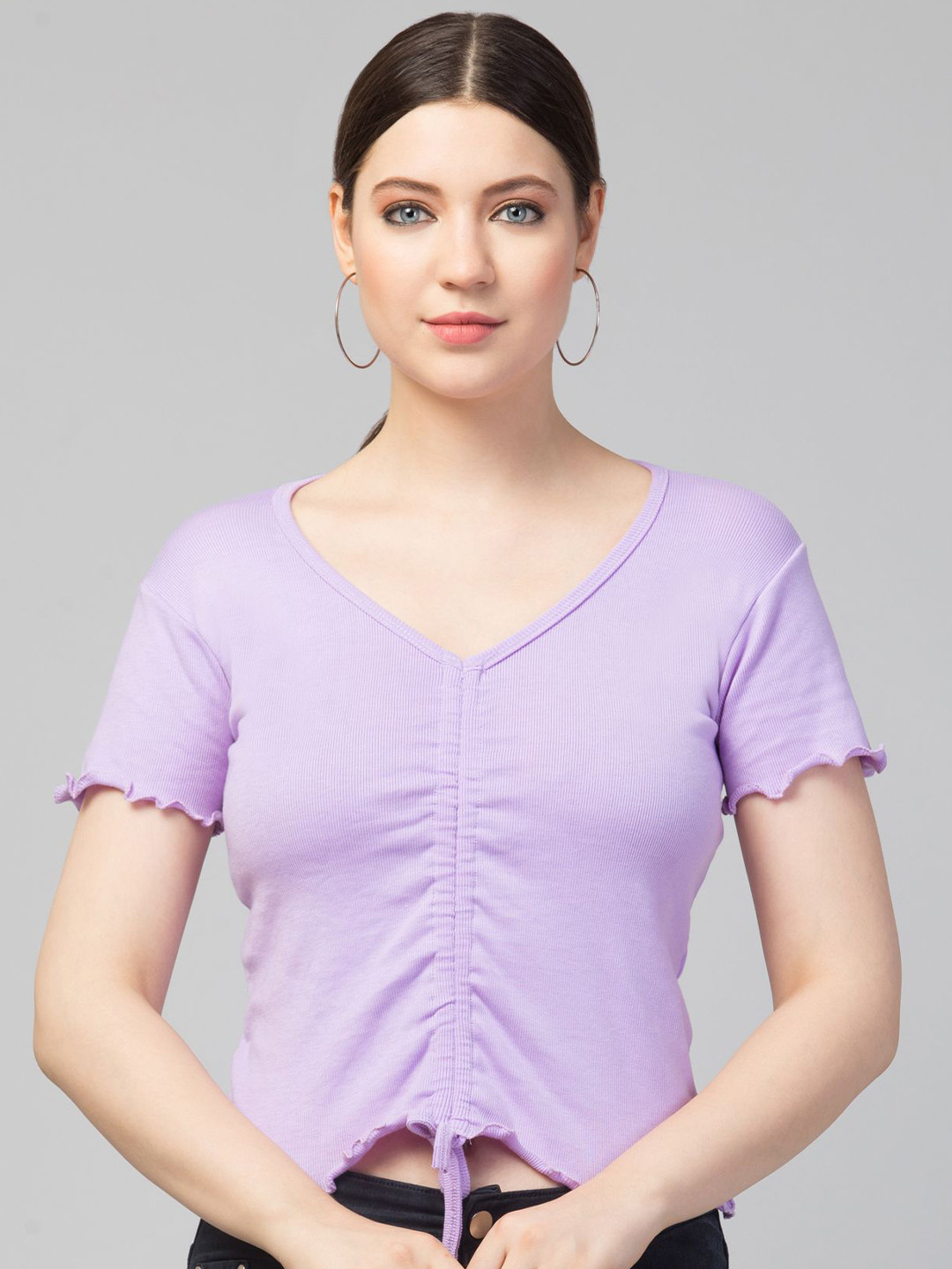 Nalax Designs V-Neck Crop Top