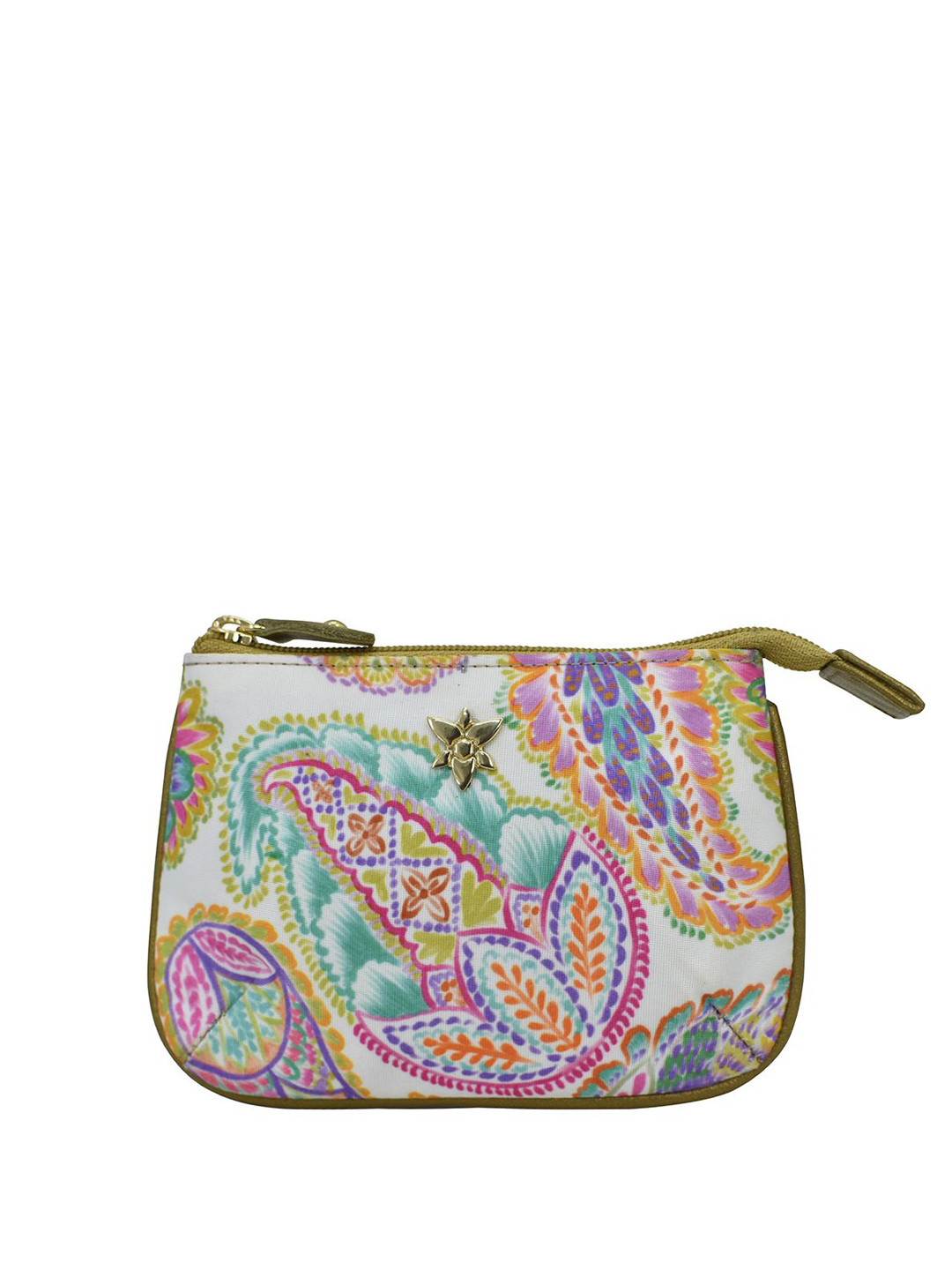 Anuschka Women Ethnic Motifs Printed Zip Detail Envelope