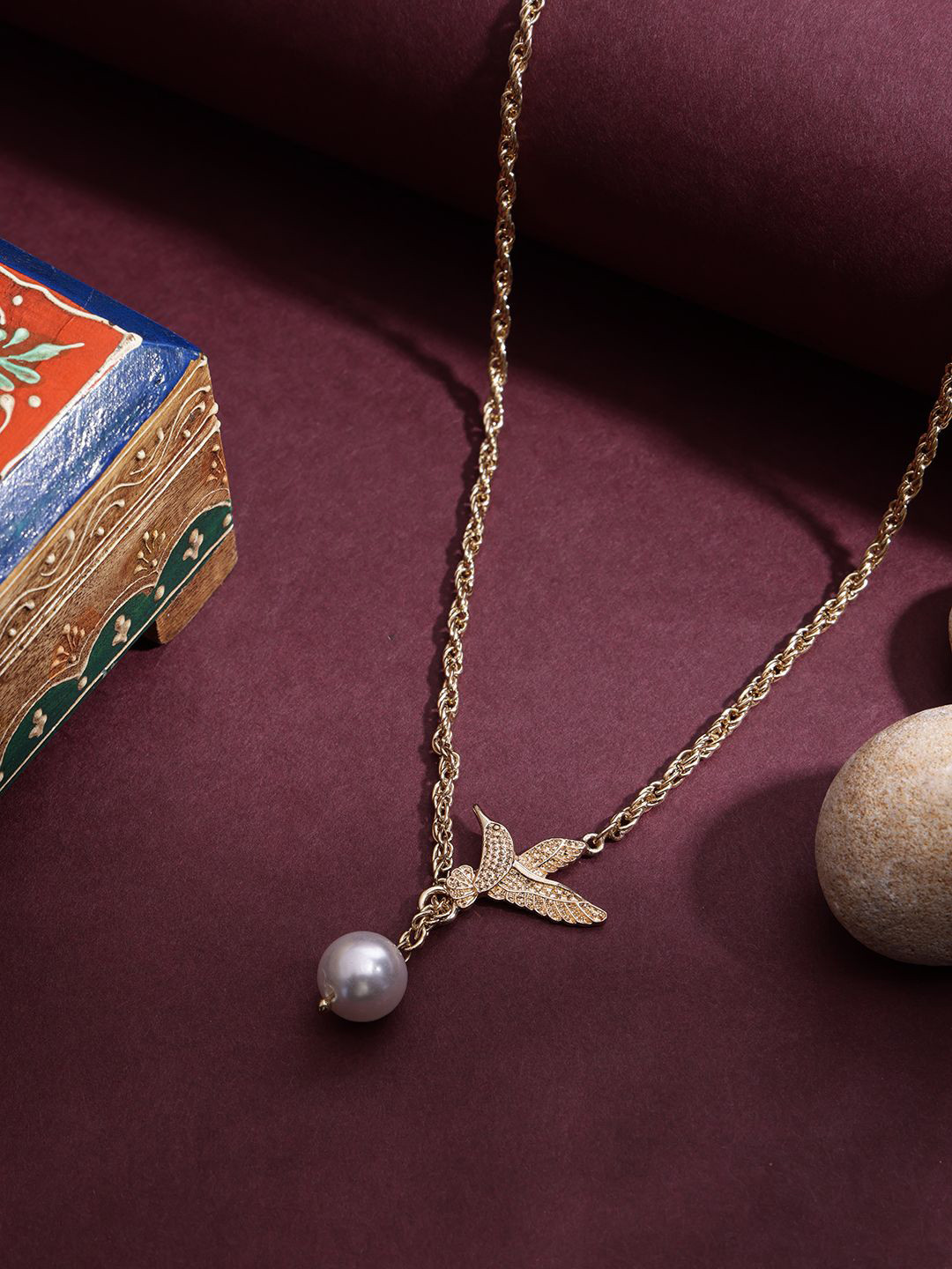 VOGUE PANASH Brass Gold-Plated Necklace