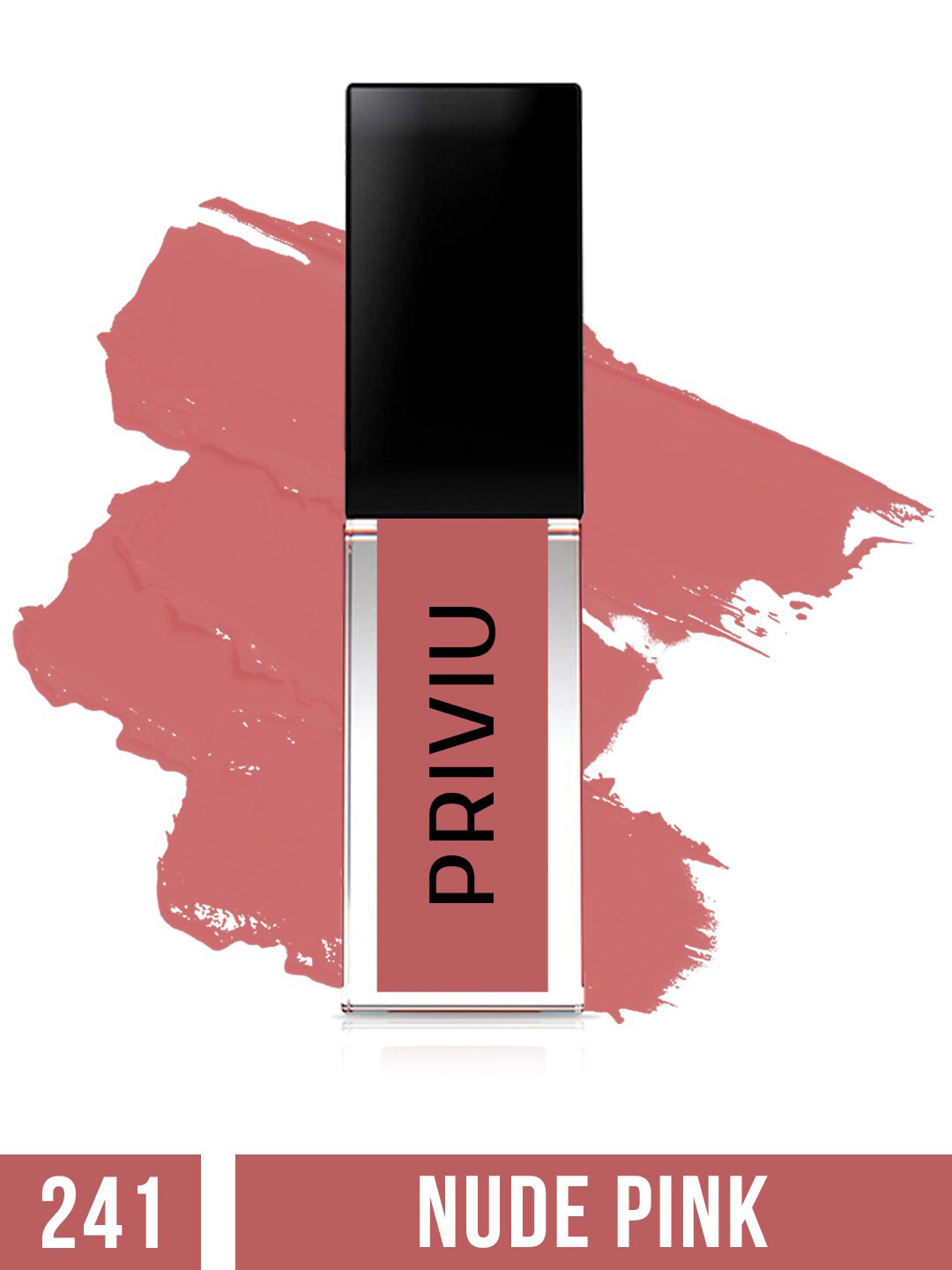 PRIVIU Soft Touch Matte Water Proof & Long Lasting Liquid Lipstick 4.5 ml - Nude Pink