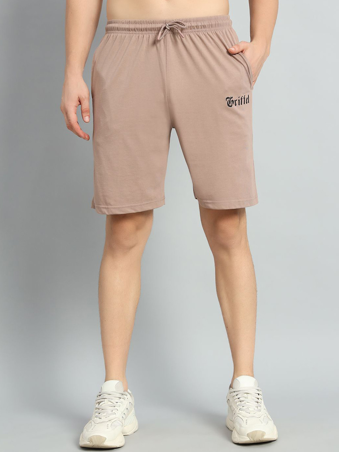 GRIFFEL Men High-Rise Sports Shorts