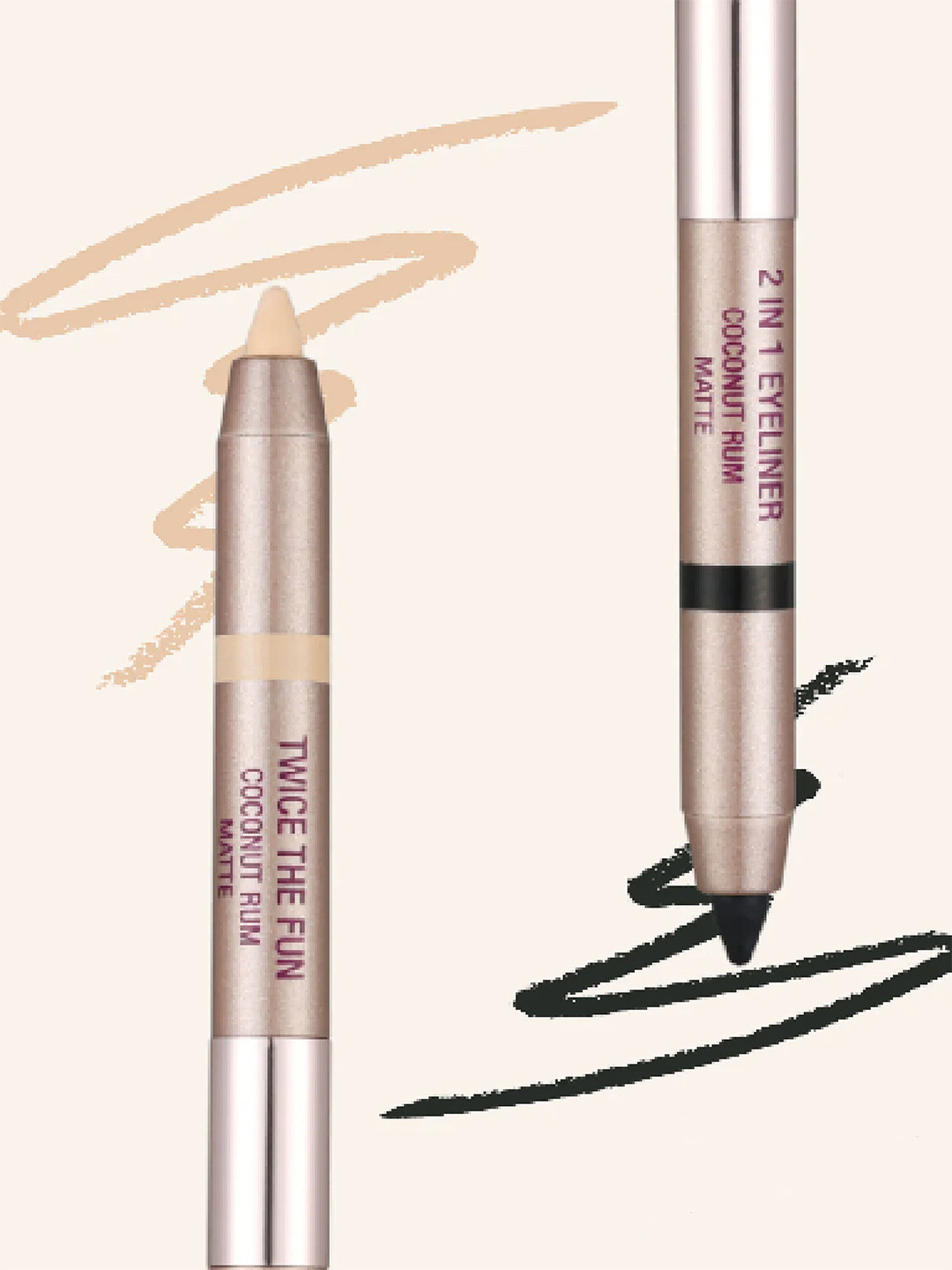Typsy Beauty Twice the Fun Double-Ended Eyeliner & Eyeshadow 10g - Coconut Rum 05