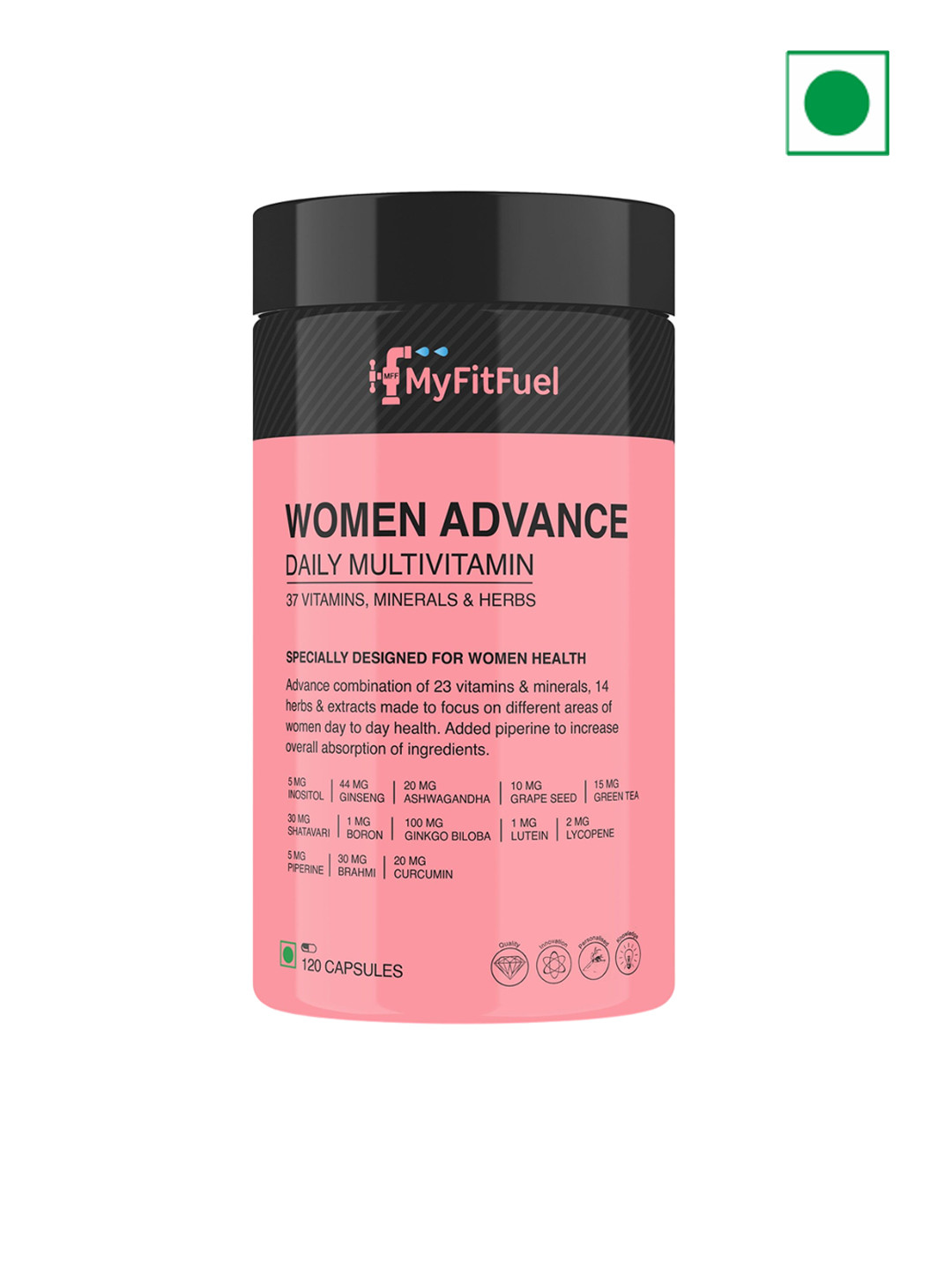 MyFitFuel Women Advance Daily Multivitamin - 120 Capsules