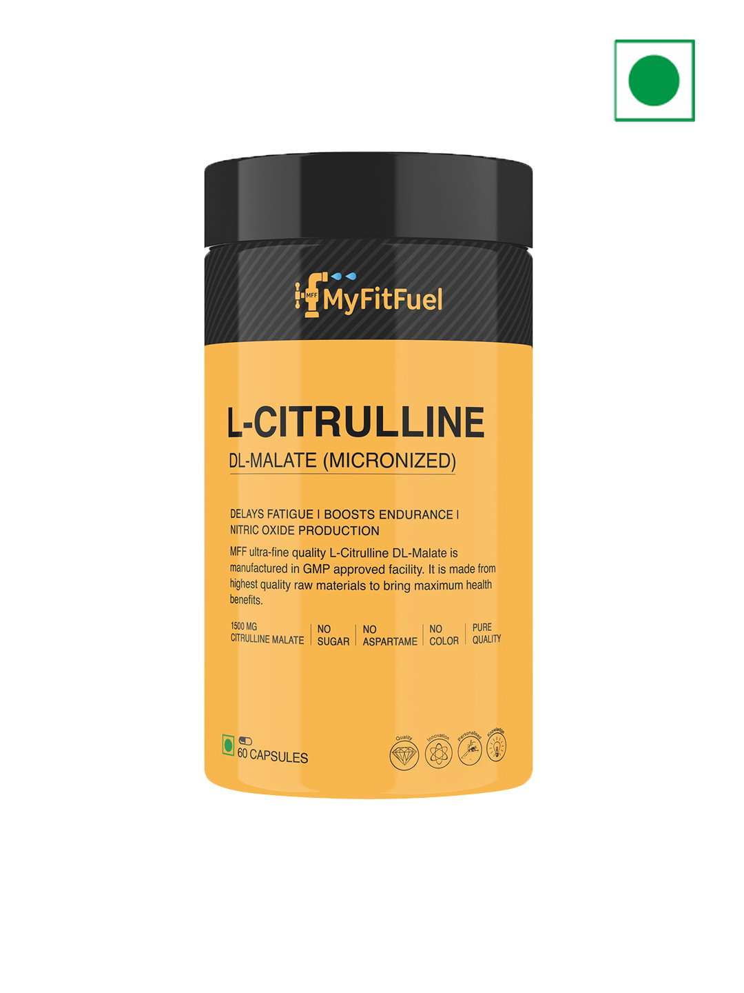 MyFitFuel L-Citrulline DL-Malate Micronized Capsules - 60 Capsules