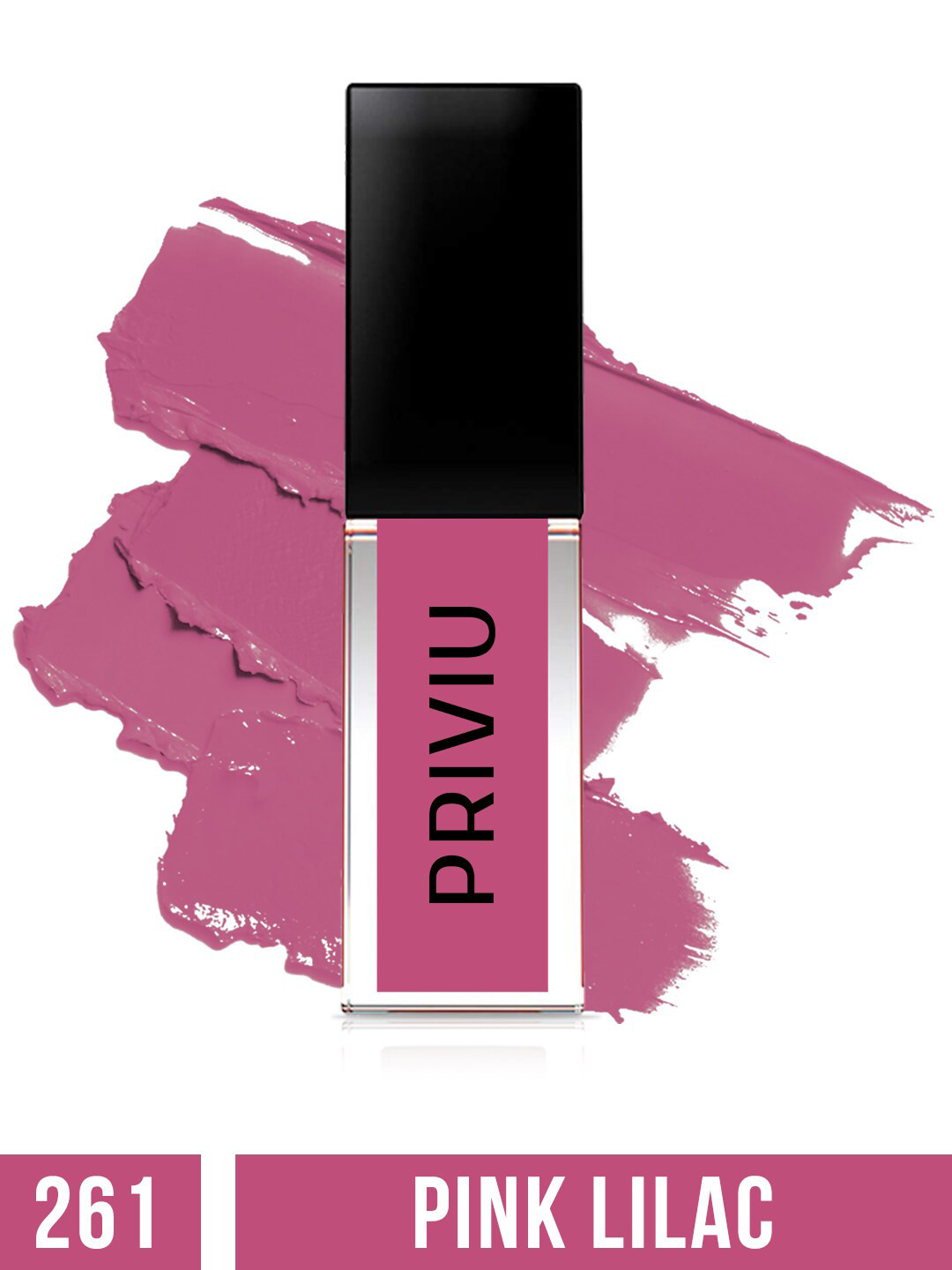 PRIVIU Soft Touch Matte Long-Lasting & Waterproof Liquid Lipstick 4.5 ml-Pink Liliac 261