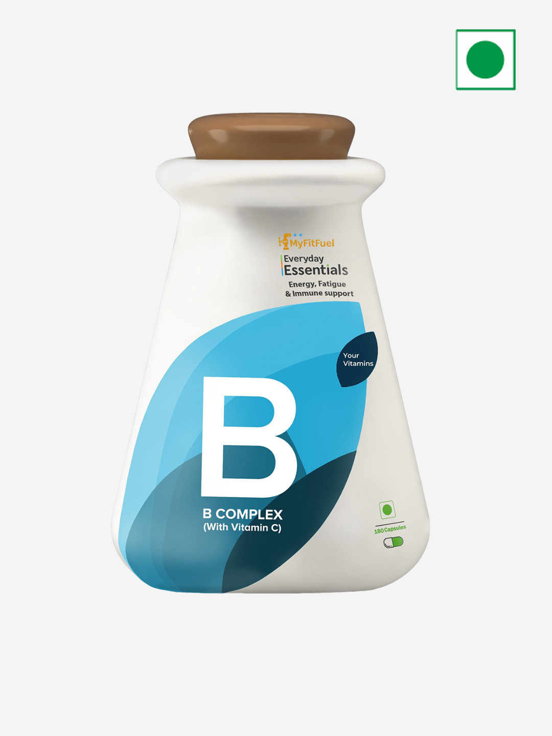 MyFitFuel Everyday Essential B-Complex With Vitamin C - 180 Capsules