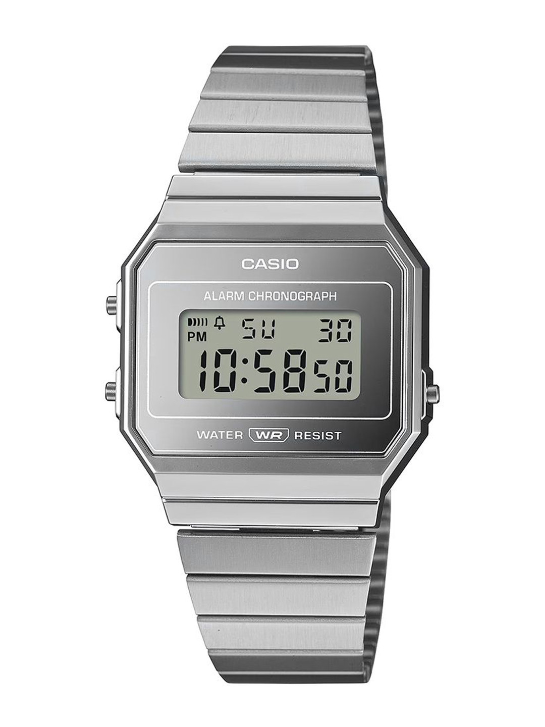 CASIO Unisex Dial & Stainless Steel Cuff Straps Digital Chronograph Watch D346