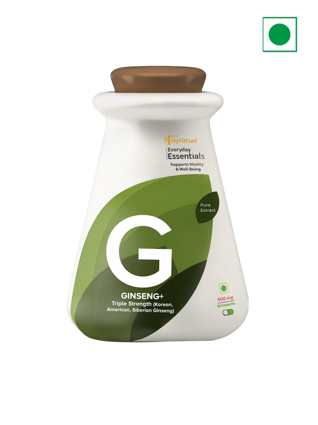 MyFitFuel Everyday Essentials Ginseng+ 400mg - 90 Capsules