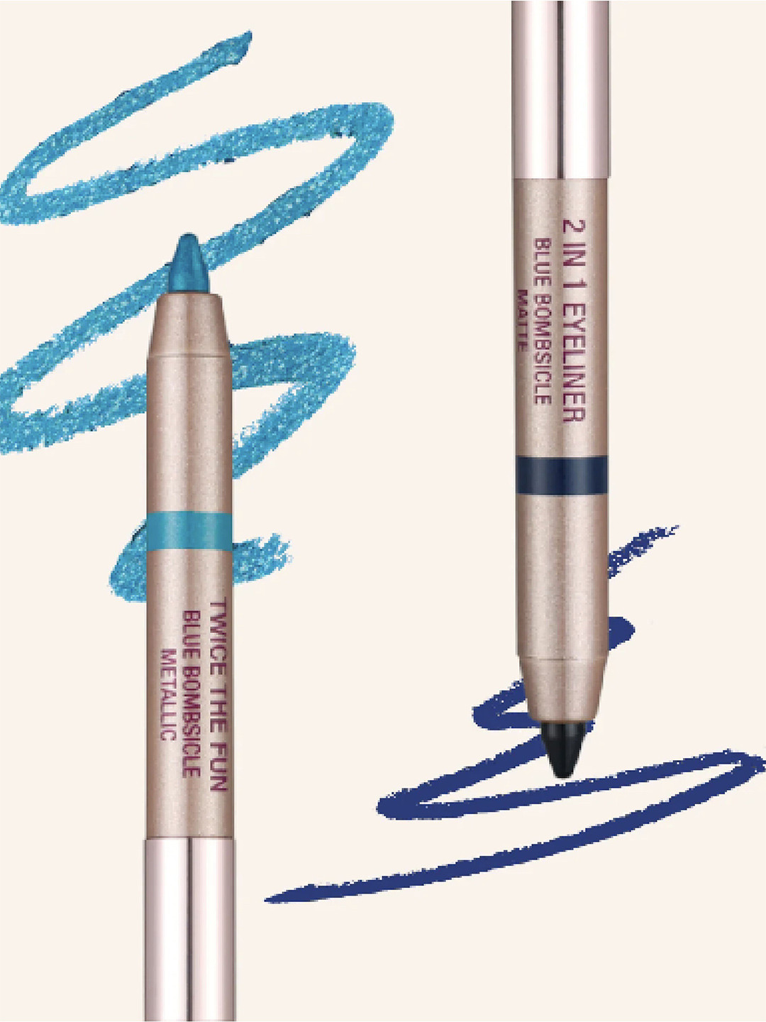 Typsy Beauty Twice the Fun Double-Ended Eyeliner & Eyeshadow 10g - Blue Bombsicle 02