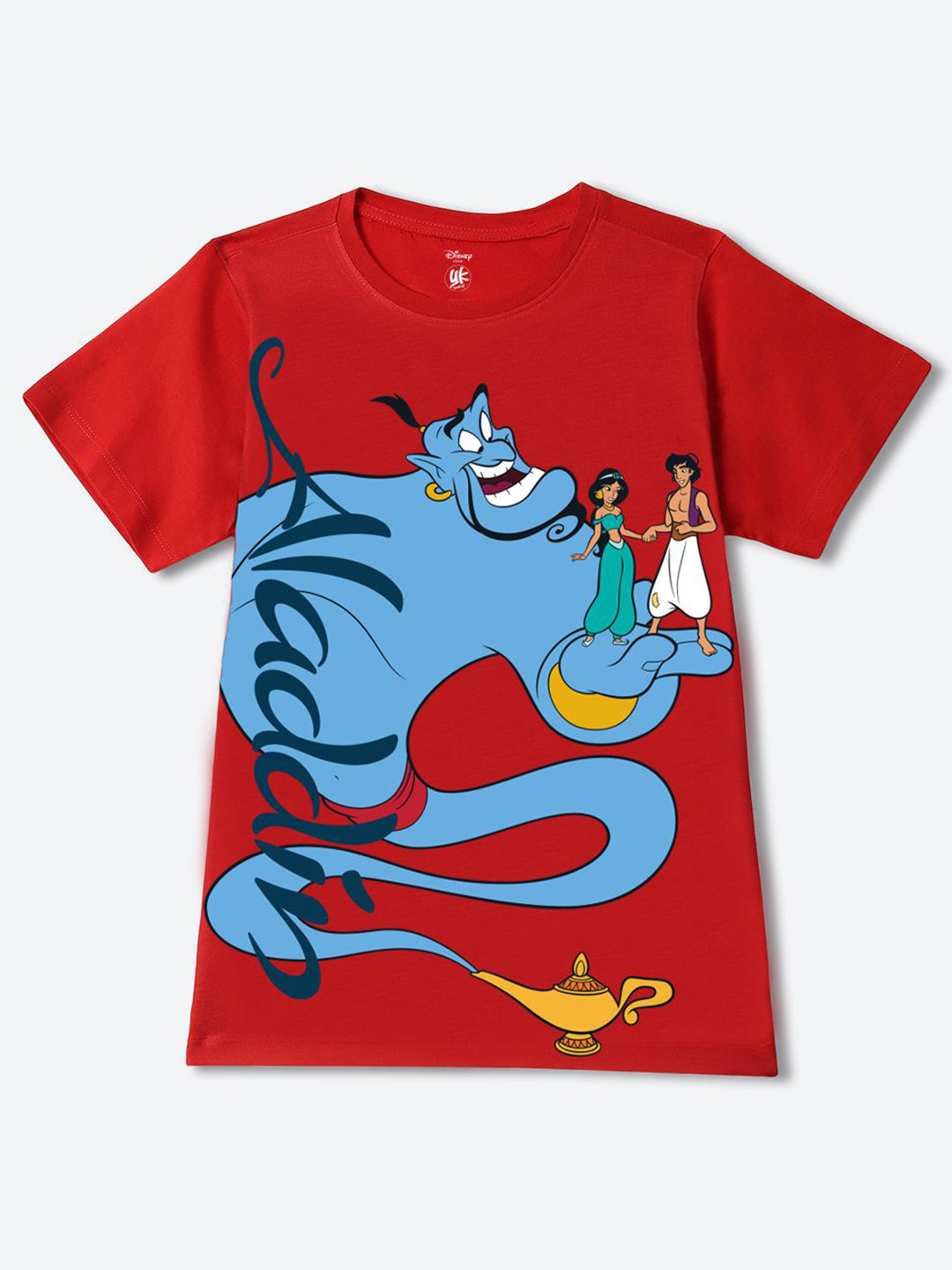 YK Disney Boys Graphic Printed Round Neck Cotton T-Shirt
