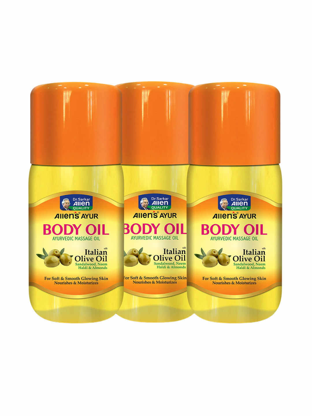 ALLEN Set Of 3  Body Oil -450ml Each