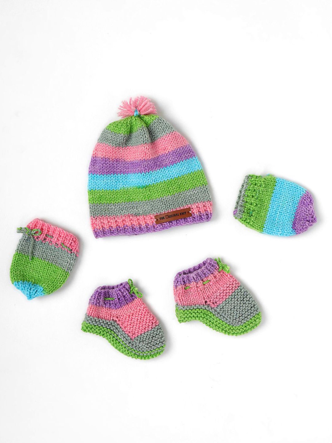 The Original Knit Infants Knitted Baby Apparel Gift Set
