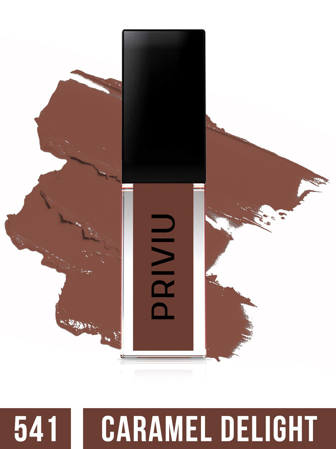 PRIVIU Soft Touch Matte Long-Lasting Waterproof Liquid Lipstick 4.5ml- Caramel Delight 541