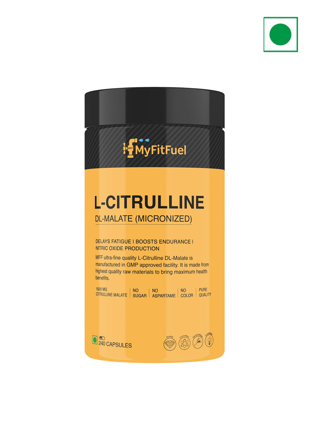 MyFitFuel L-citrulline Dl-malate (Micronized) Capsules-240 Capsules