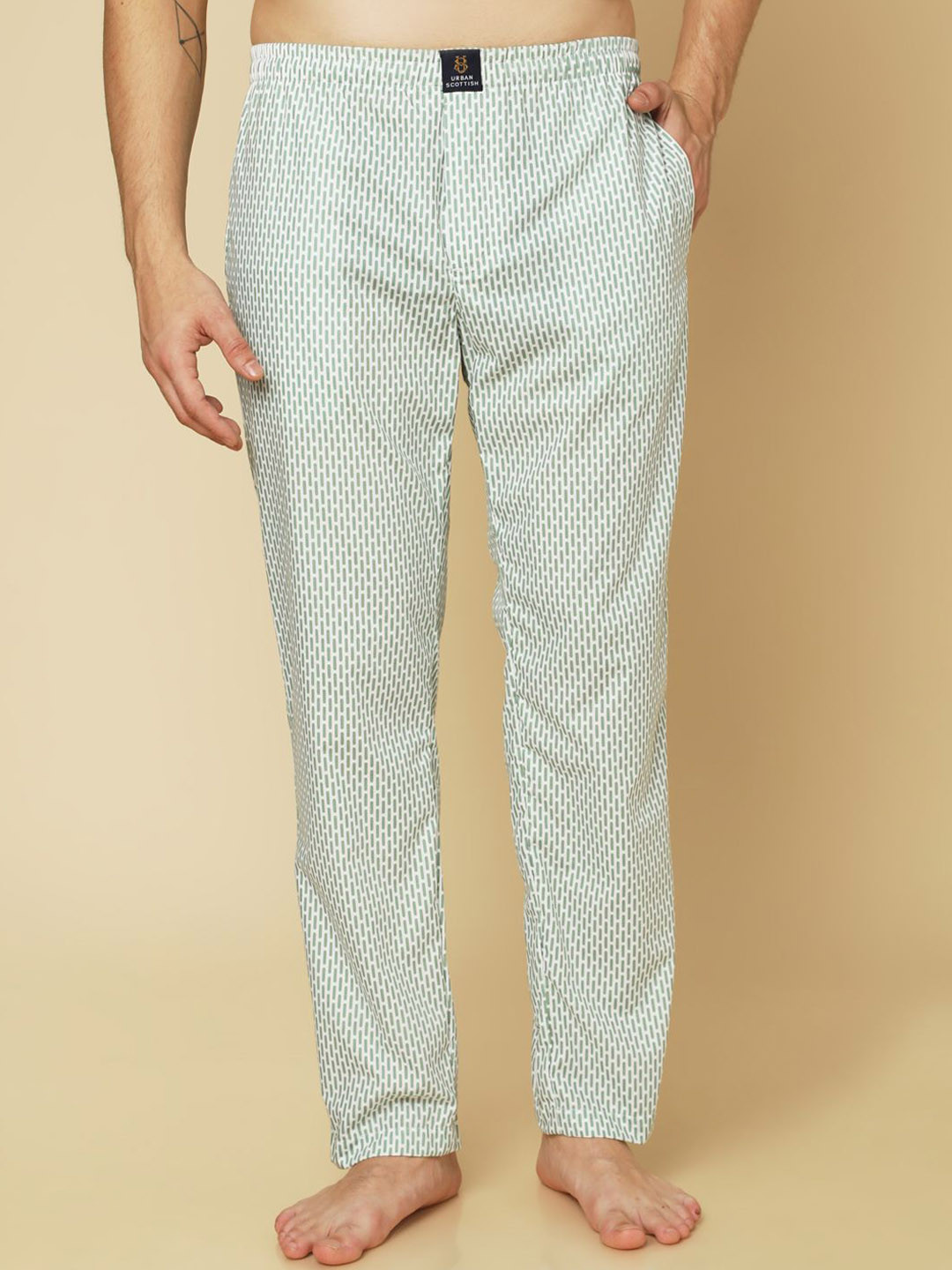 URBAN SCOTTISH Printed Lightweight  Lounge Pants