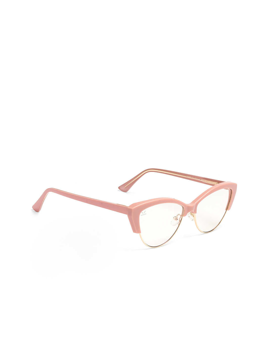 PERKEY Women Cat Eye Blue Block Pink Computer Glasses OPTL0014-C3