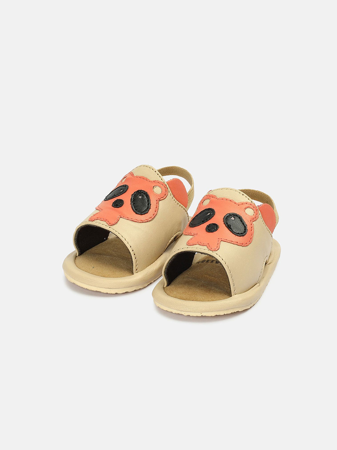 MINI KLUB Girls Applique Open Toe Flats