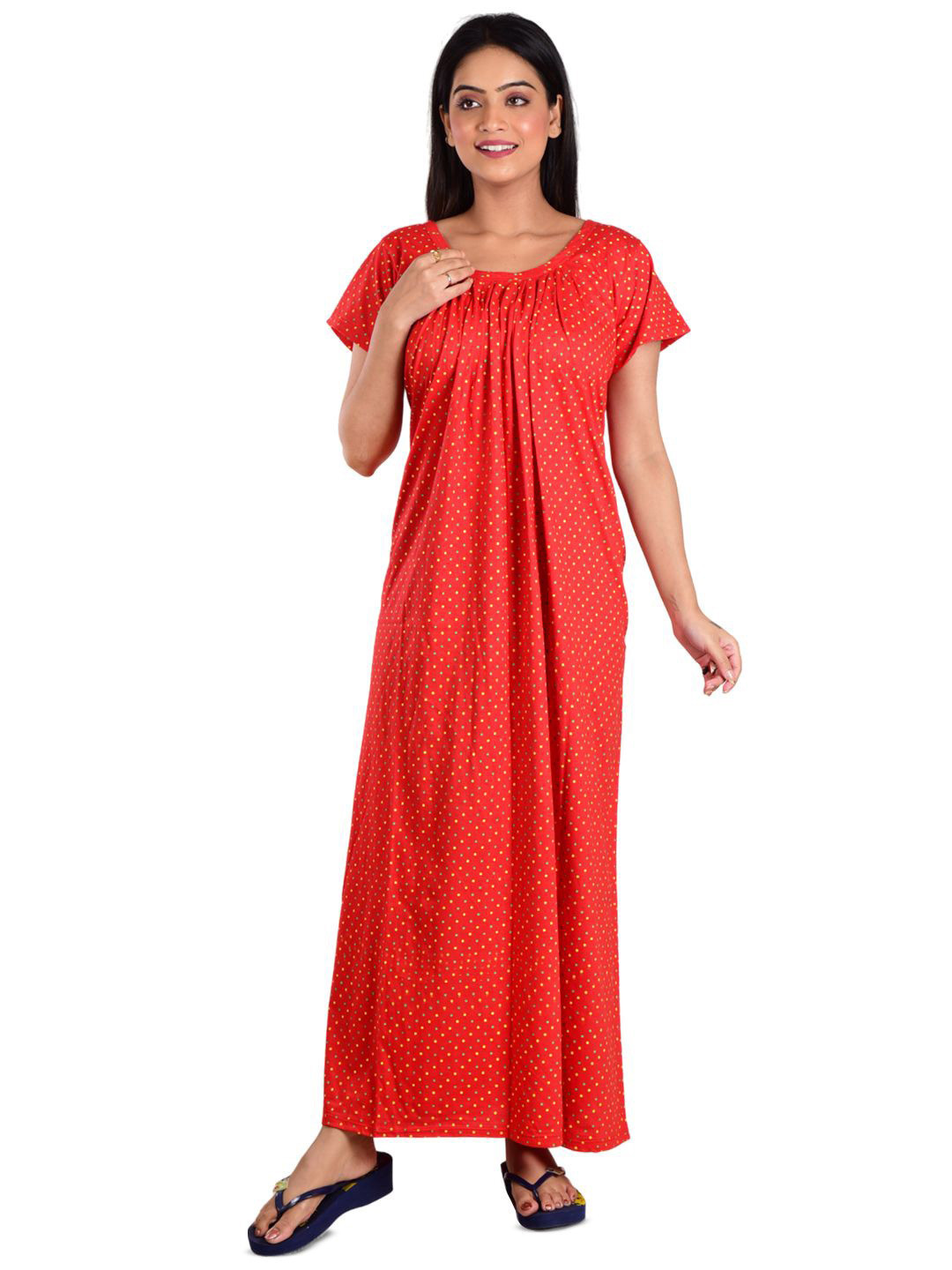 DUI KONNA Printed Maxi Nightdress