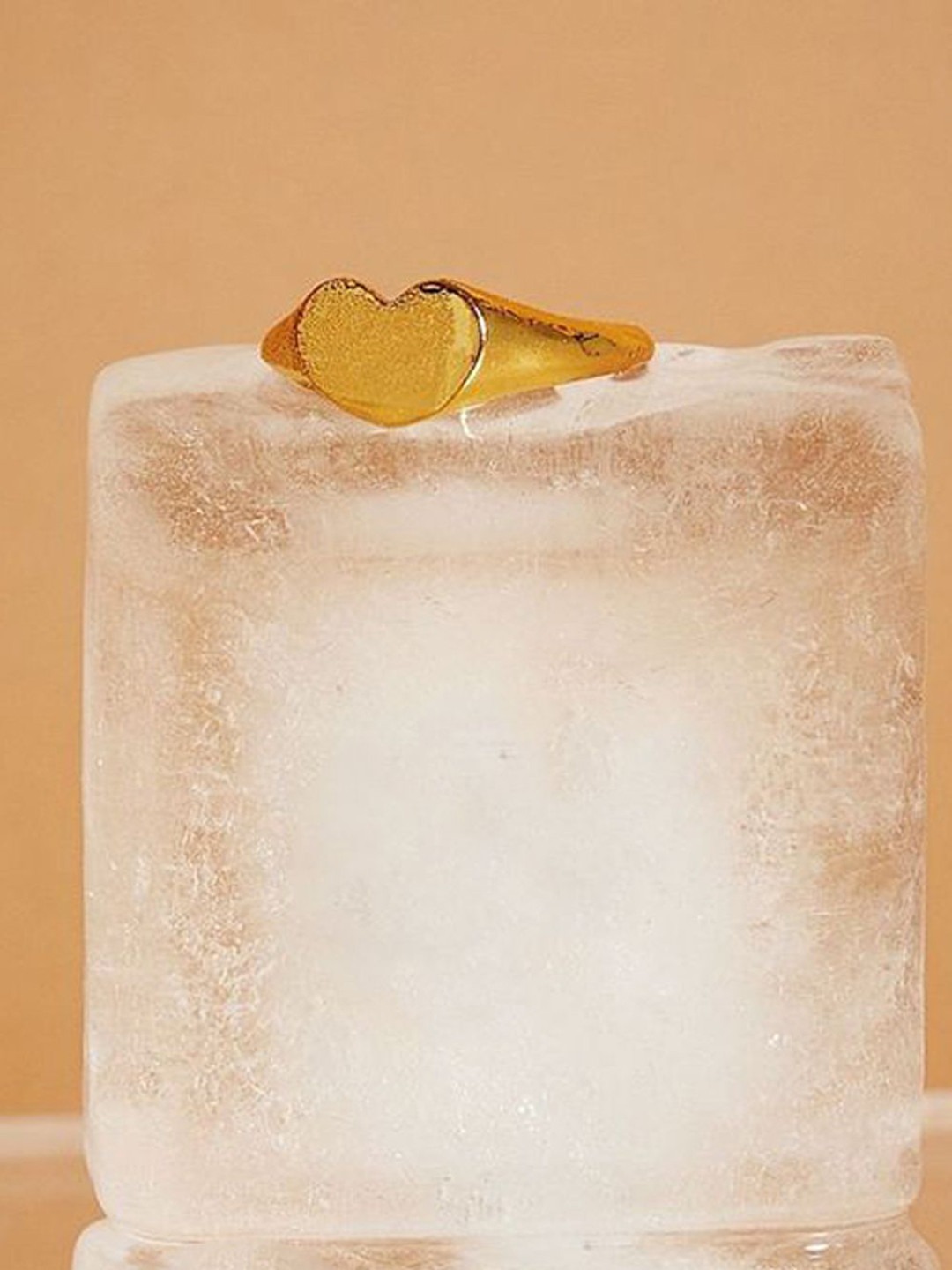 Accessorize 14k Gold-Plated Signet Finger Ring