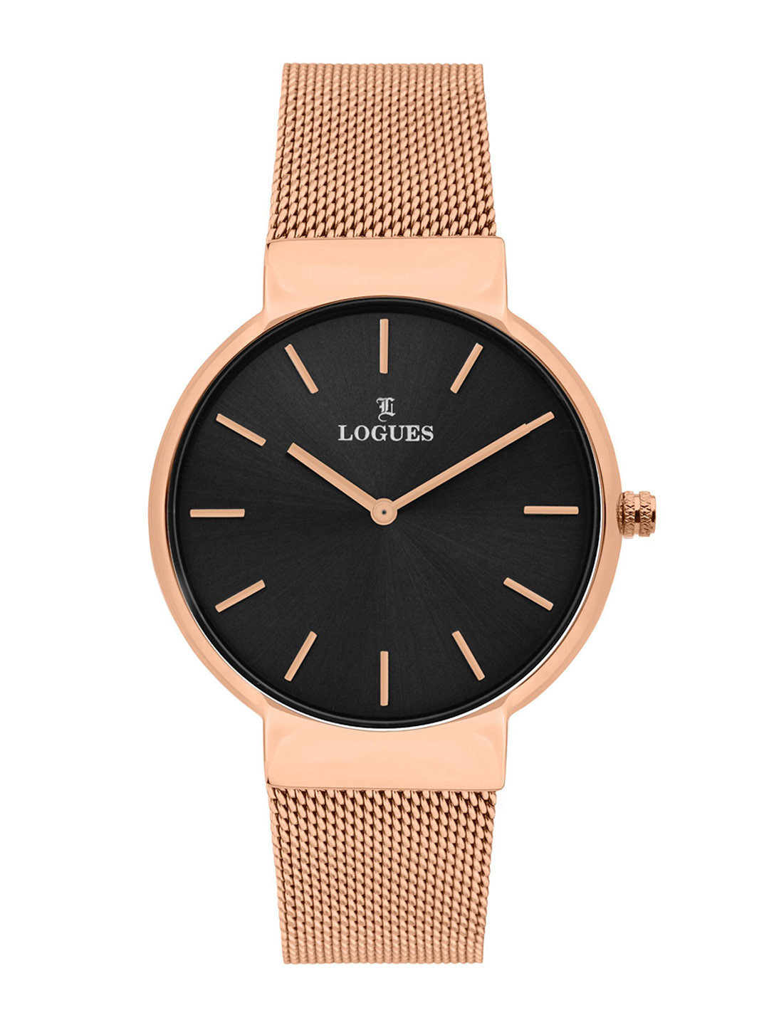 L LOGUES Men Brass Dial & Bracelet Style Straps Analogue Watch G 1458 WZ-27