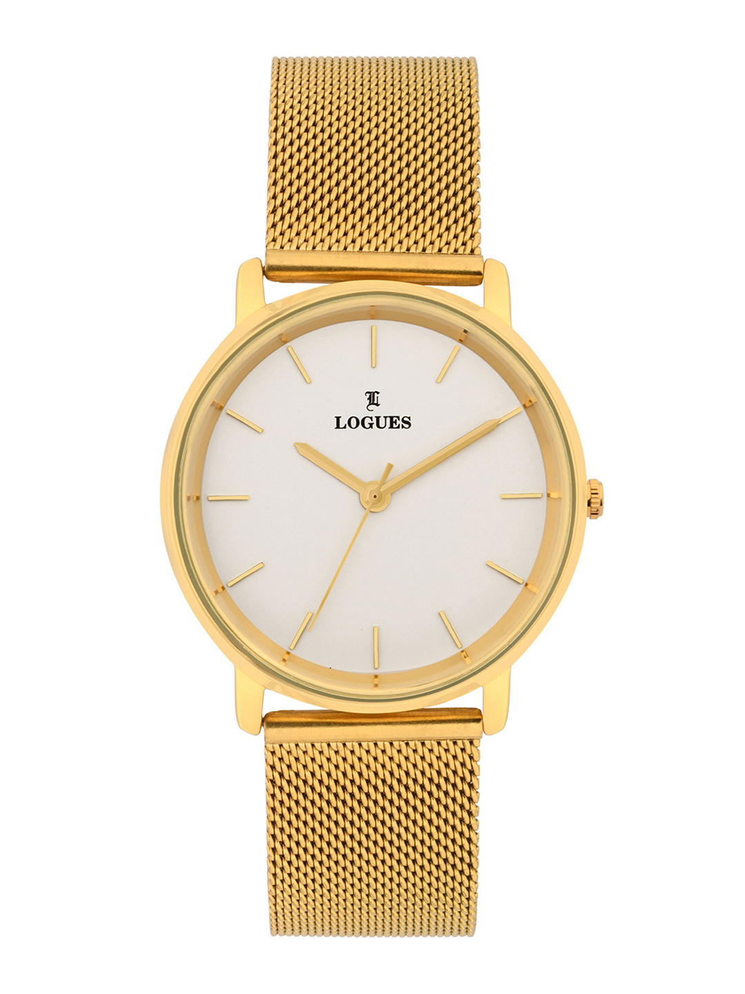 L LOGUES Unisex Brass Dial & Bracelet Style Straps Analogue Watch P E-953 YZ-02