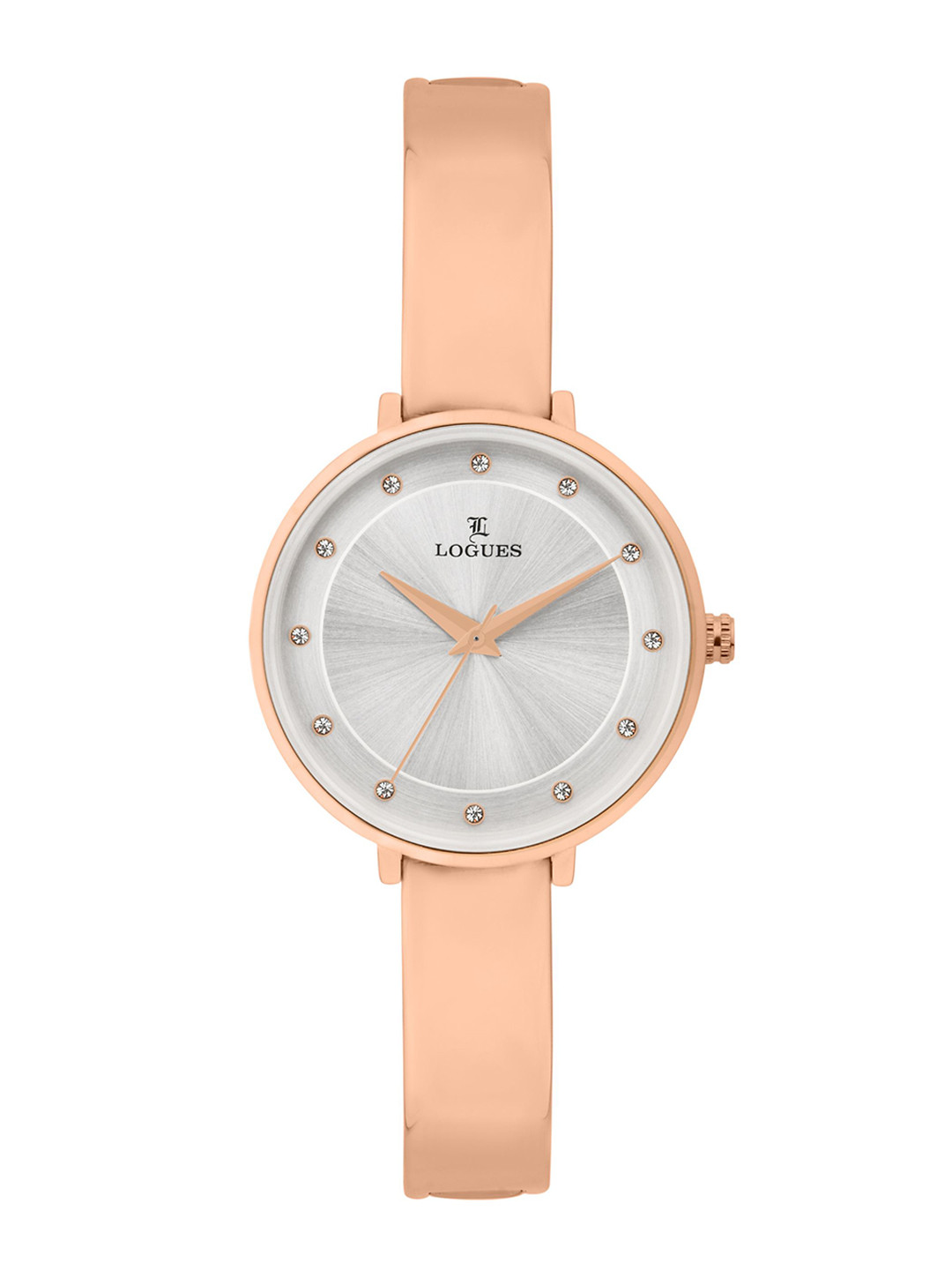 L LOGUES Women Brass Dial & Bracelet Style Straps Analogue Watch L 6179 WM-02