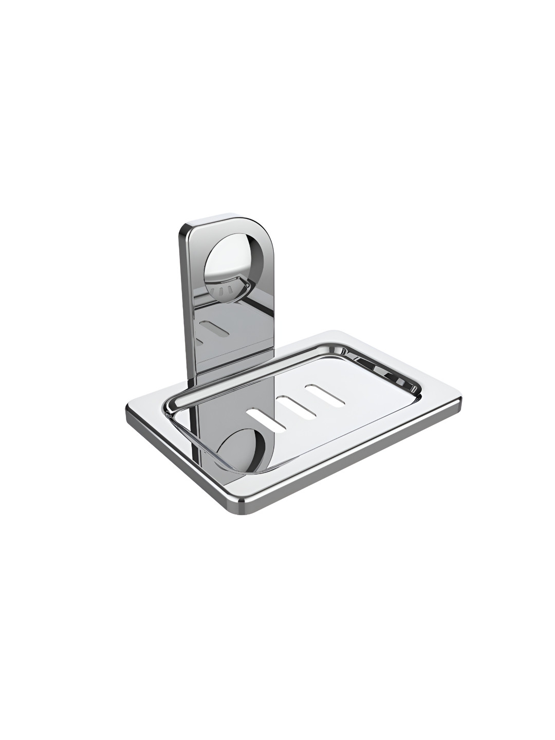 Filox Silver-Toned Contemporary Glossy Stainless Steel Soap Dish