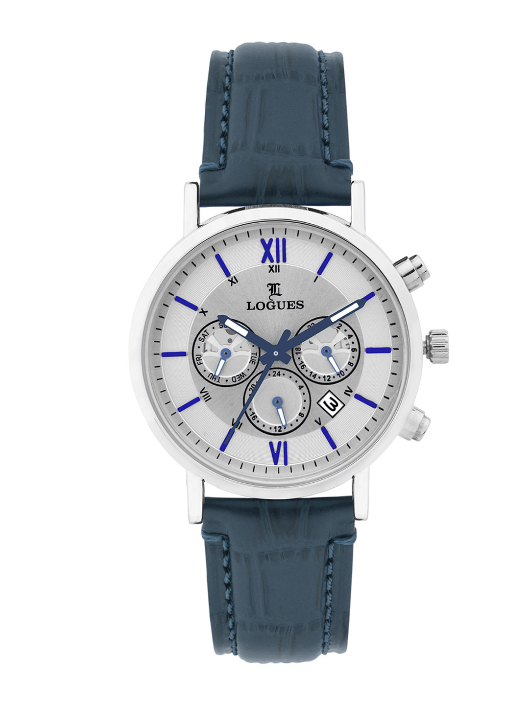 L LOGUES Men Brass Dial & Leather Straps Analogue Watch G 1971 SL-37