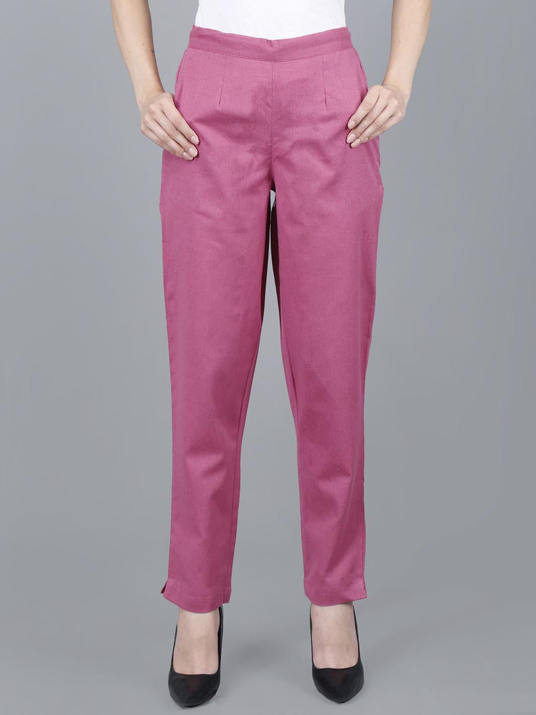 JAIPUR ETHNIC Women Comfort Pleated Trousers
