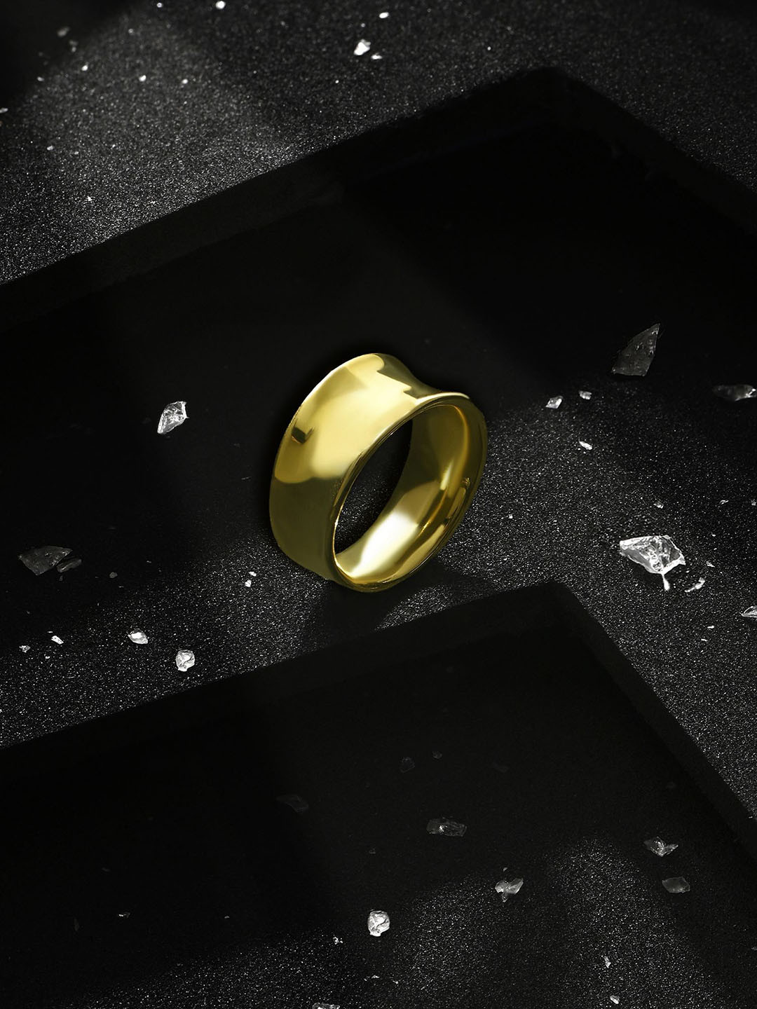 Accessorize 14KT Gold-Plated Chunky Molten Finger Ring