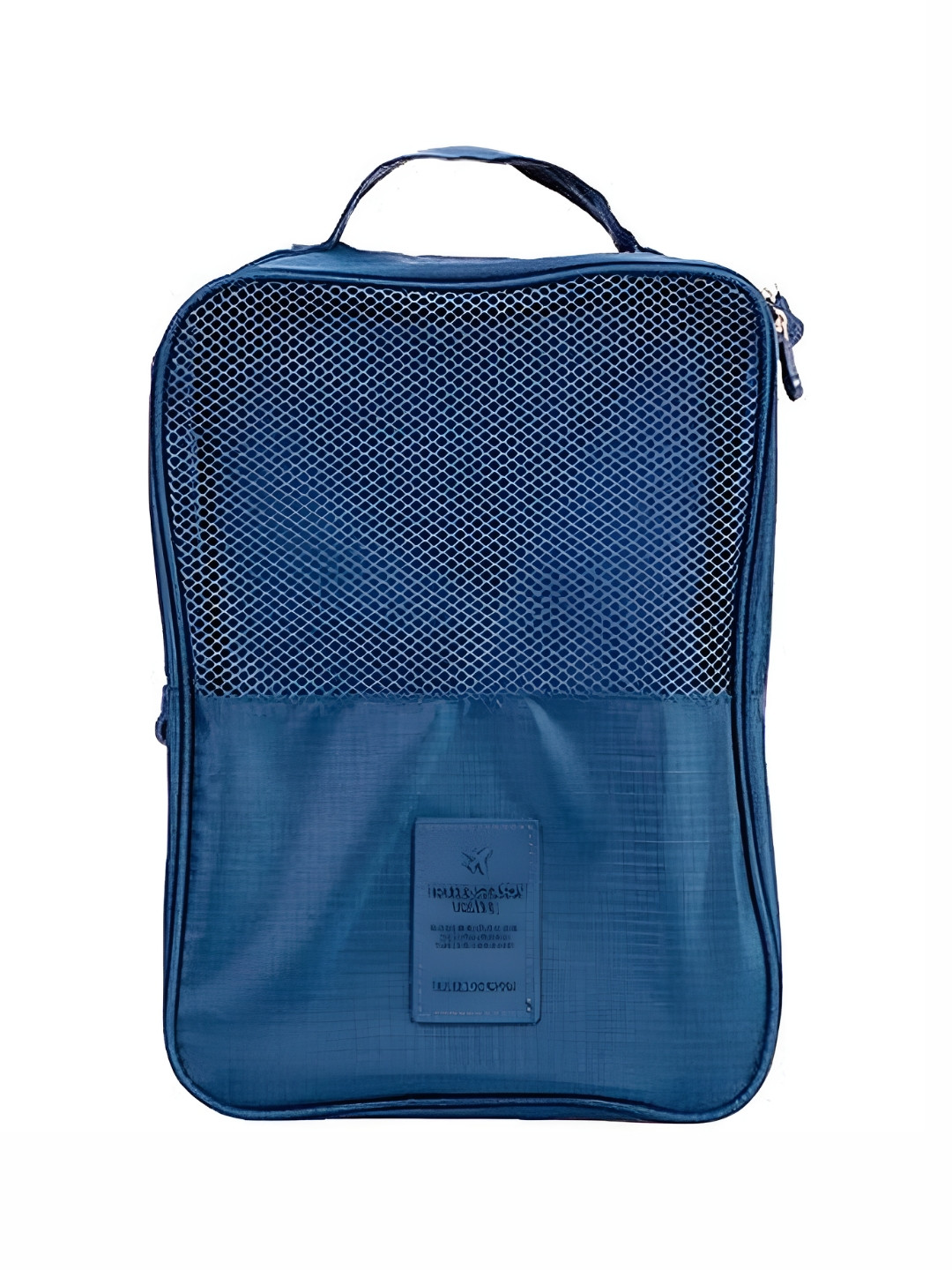 Awestuffs Navy Blue Water Resistant 3 Compartments Shoes Organisers