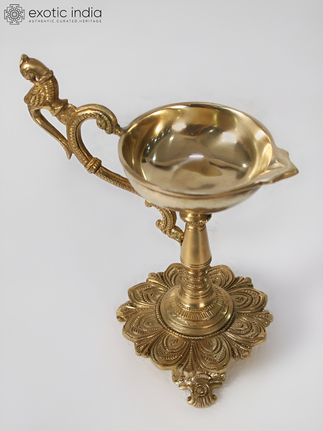 Exotic India Brass Handheld Lamp