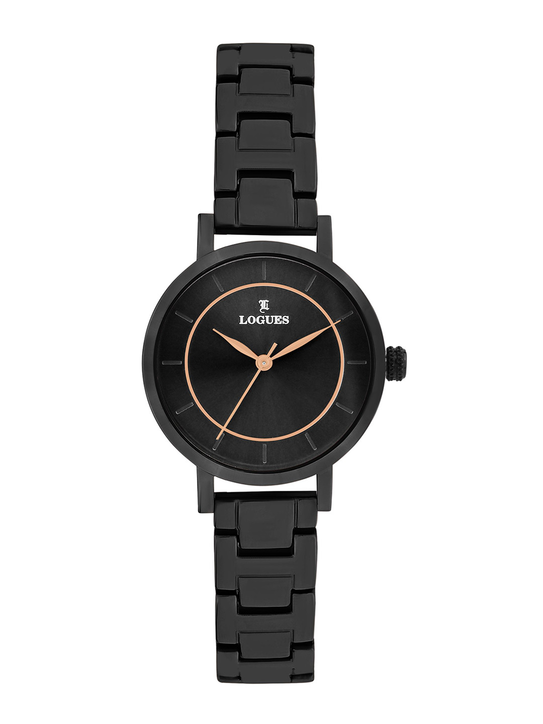 L LOGUES Women Brass Dial & Bracelet Style Straps Analogue Watch L E-796 NM-03