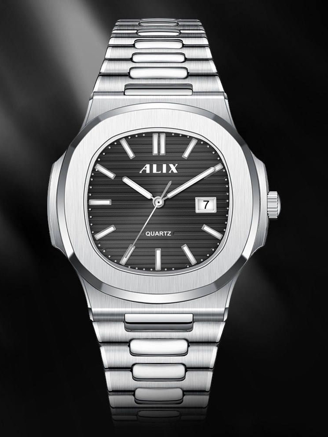 ALIX Unisex Brass Dial & Bracelet Style Straps Analogue Multi Function Watch AL3052 SB