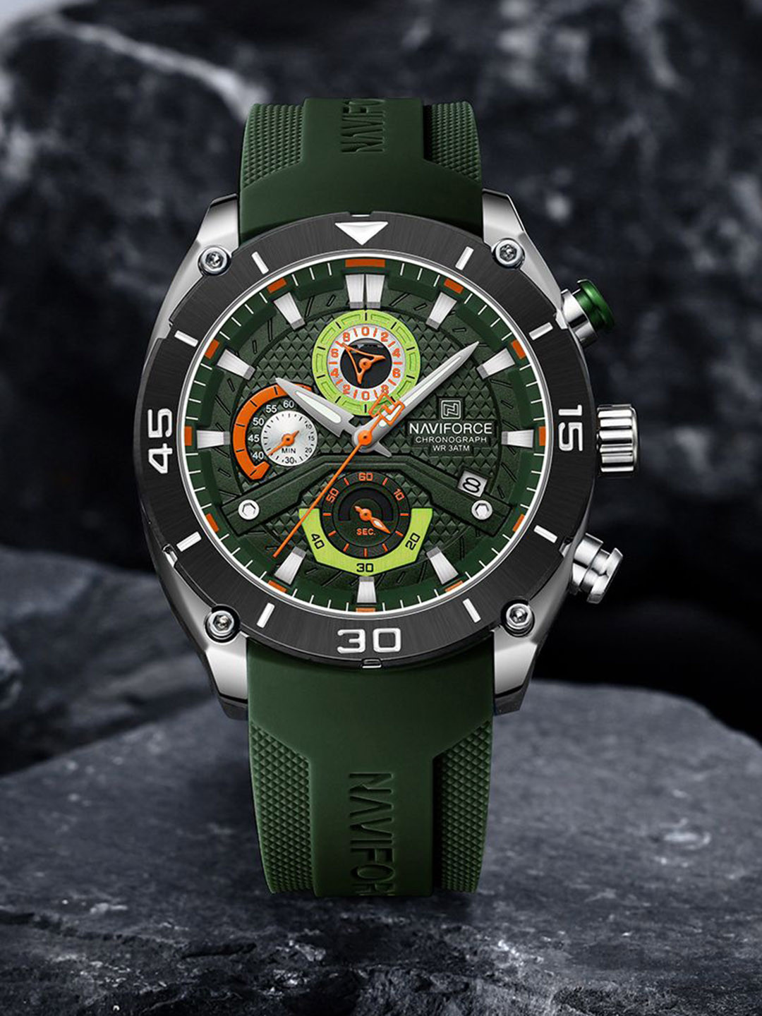 Naviforce Men Dial & Straps Analogue Multi Function Watch NF8038 SGNGN