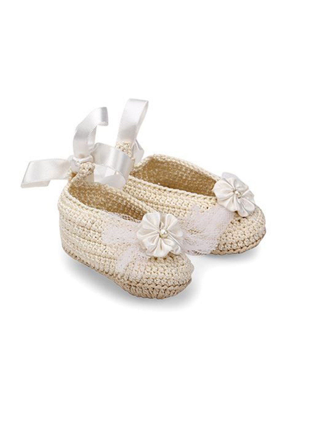 FUNKRAFTS Girls Handmade Crochet Acrylic Booties