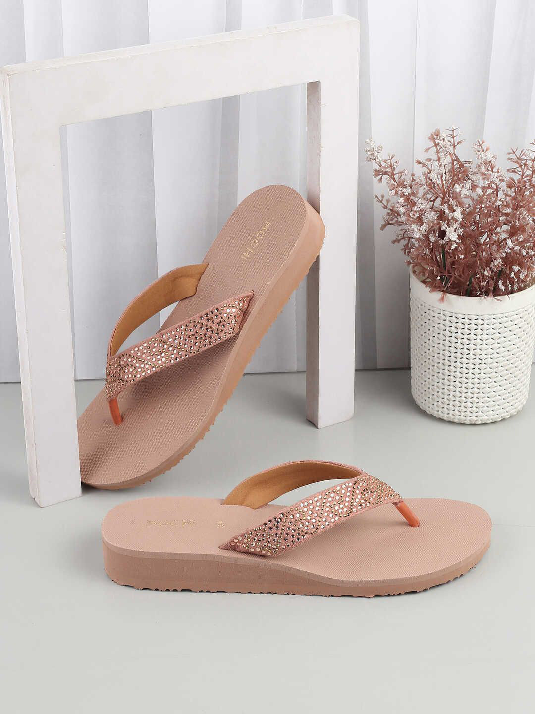 Mochi Women Open Toe Flats