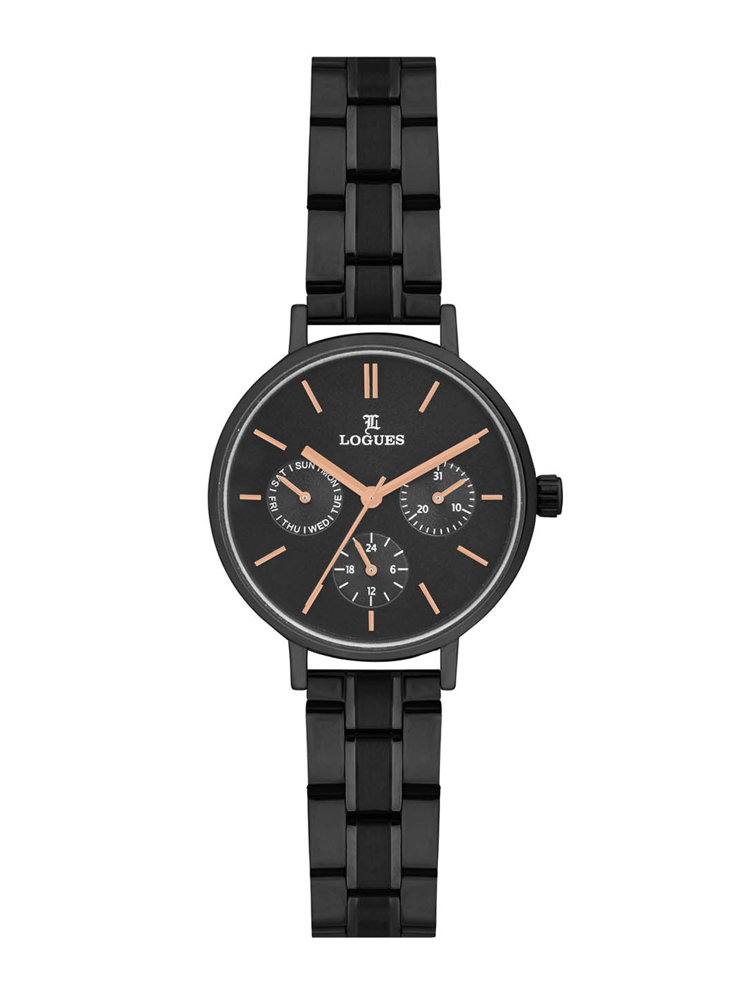 L LOGUES Women Brass Dial & Bracelet Style Straps Analogue Watch L 1713 NM-03