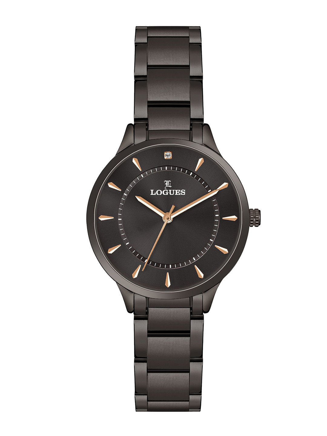 L LOGUES Unisex Brass Dial & Bracelet Style Straps Analogue Watch P 3528 BMD-10