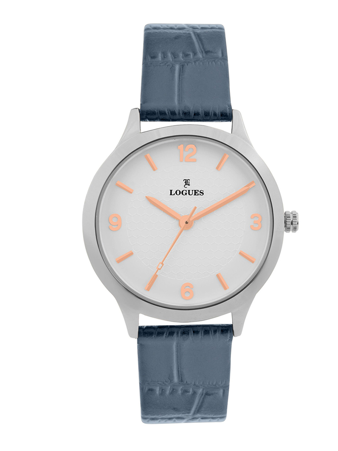 L LOGUES Women Brass Dial & Leather Straps Analogue Watch L E-683 SL-37