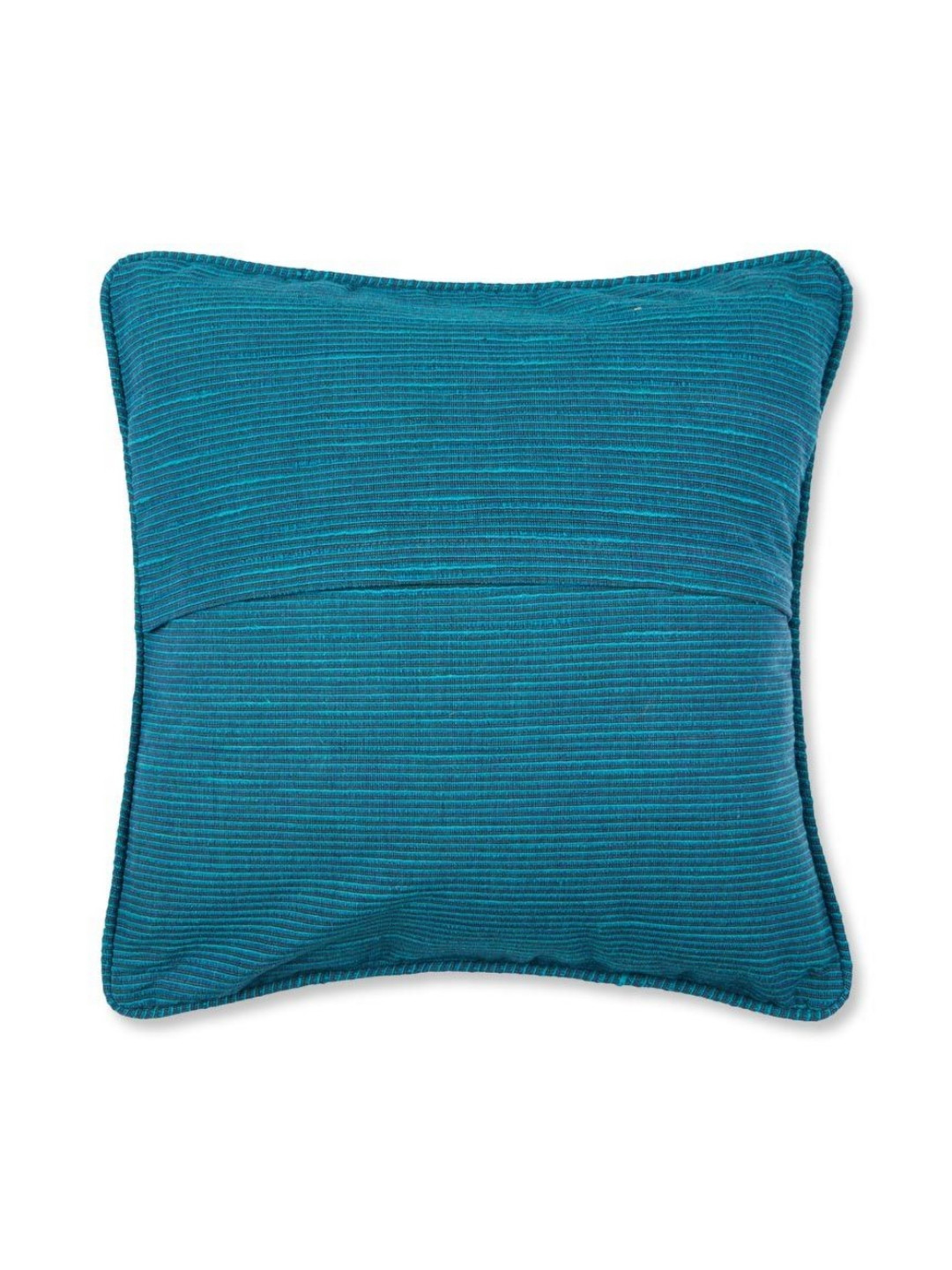 Fabindia Standalone Teal Self Design Cotton Square Cushion Cover