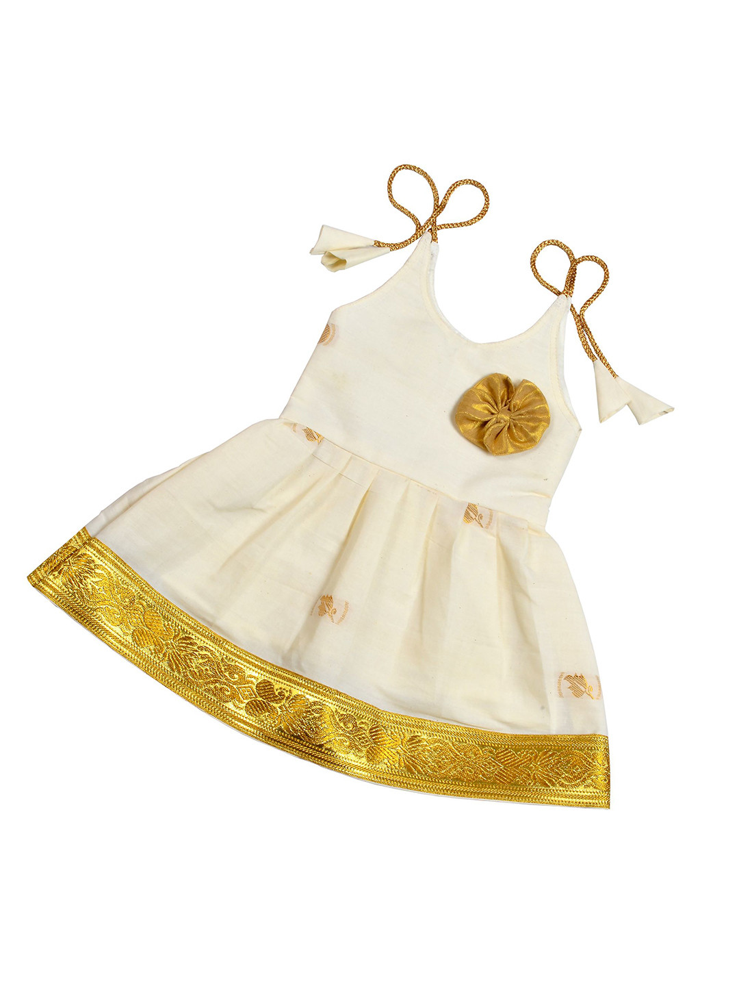 BAESD Girls Kerala Kasavu Onam Dress