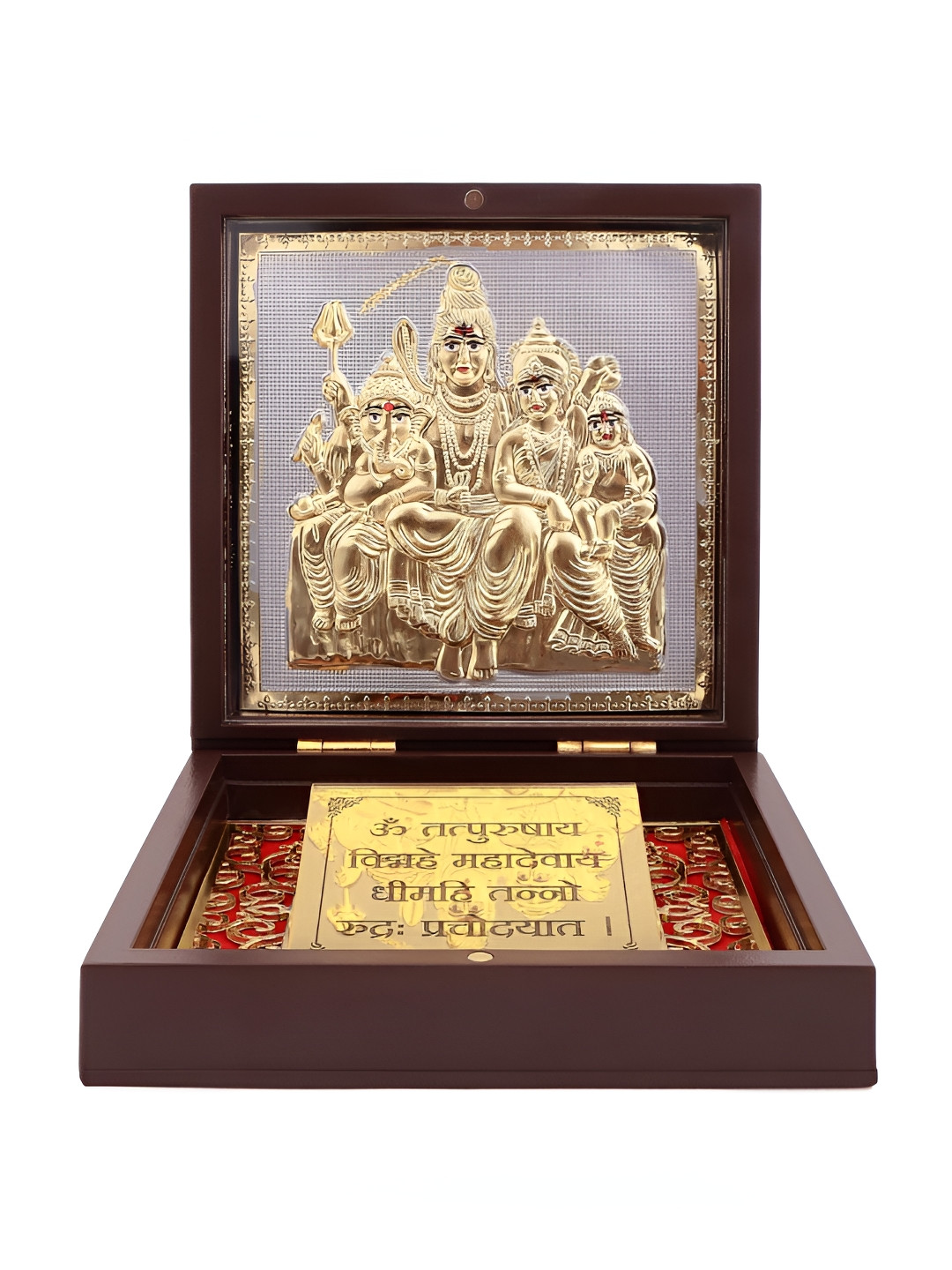 INTERNATIONAL GIFT Metal Mahadev Shiv Pariwar Charan Paduka