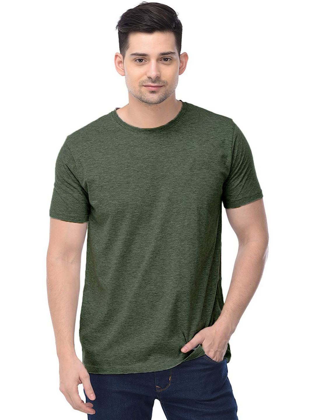 COLOR CAPITAL Unisex Solid Round Neck Cotton T-shirt
