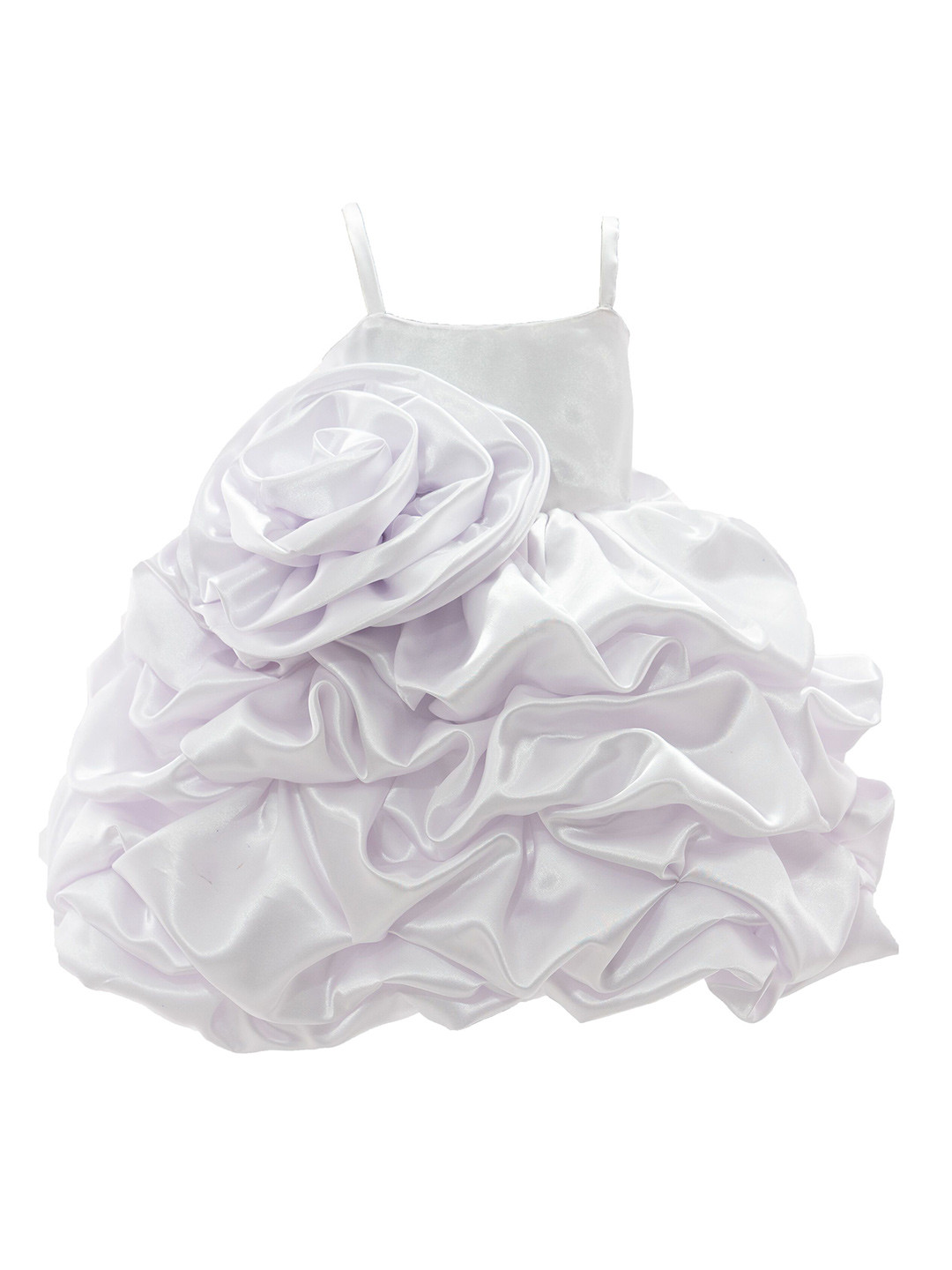 Pink Wings Kids-Girls Shoulder Straps Balloon Party Wear Dress