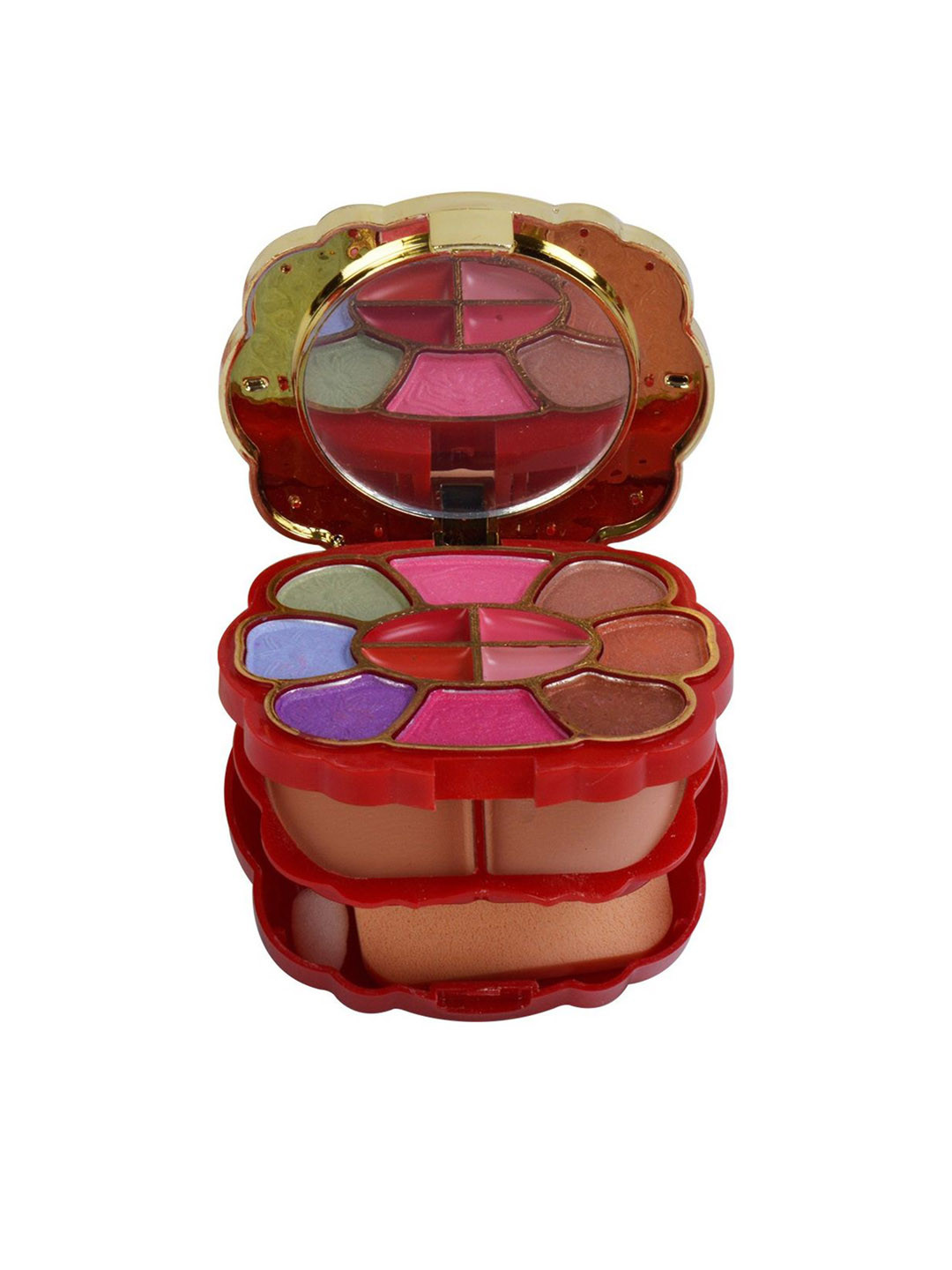 A.D.S 22 Color Eyeshadow, Blush, Compact Powder, Applicators and Puff Makeup Kit-14g