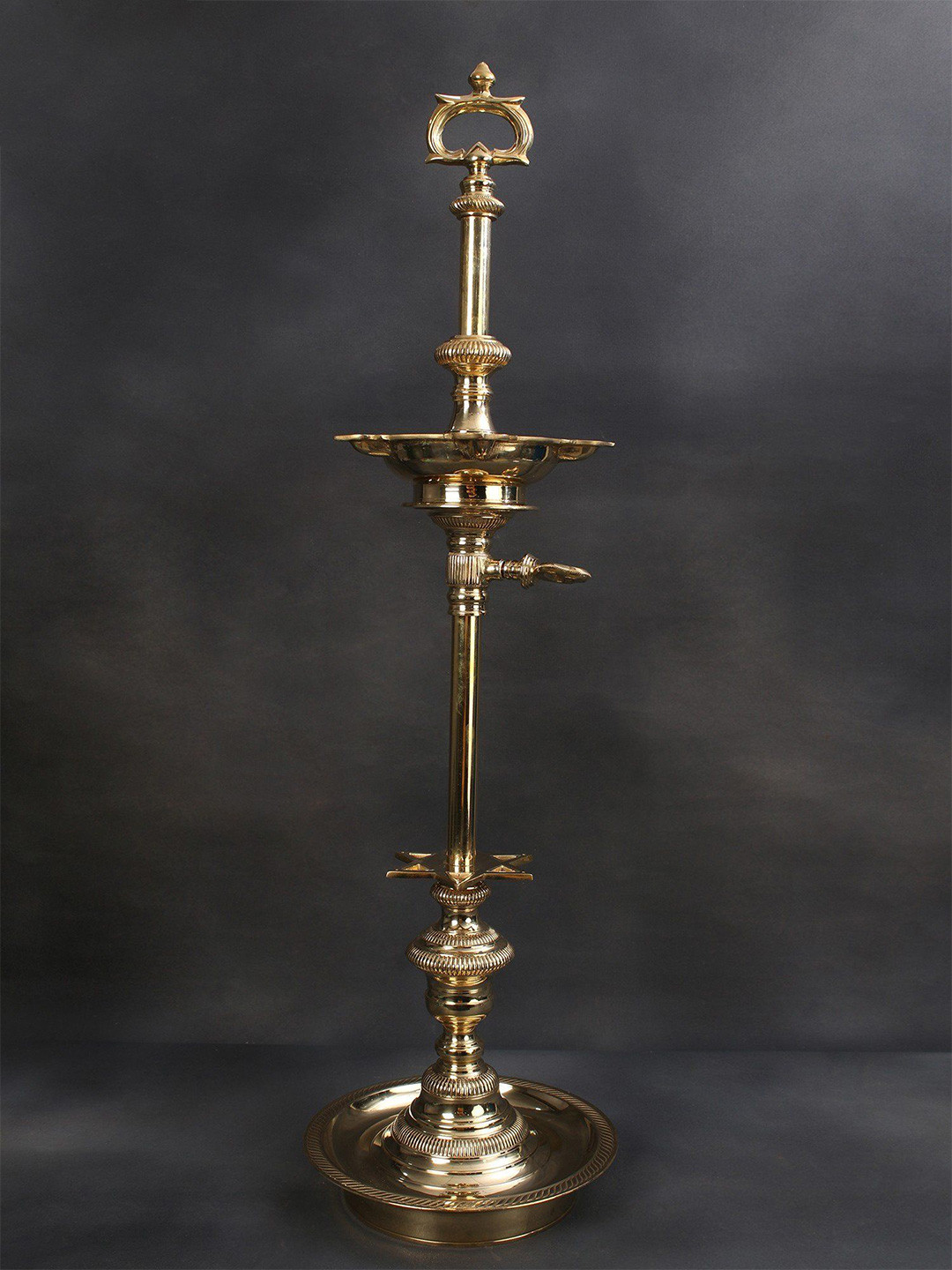 Exotic India Bronze Ritual Pooja Lamp